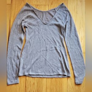 Express top silver shimmer  size S
